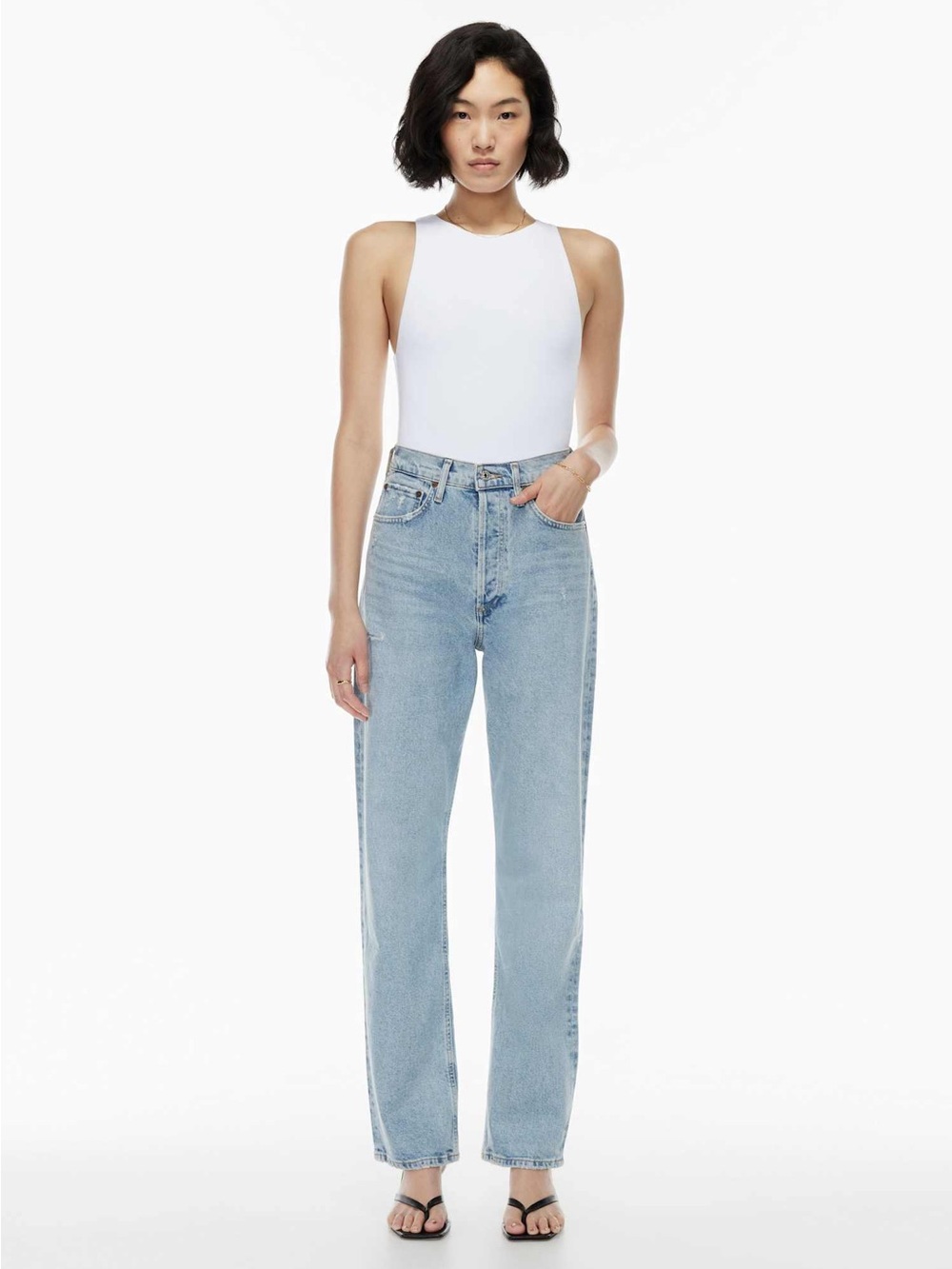 Citizens of Humanity Eva Light Wash High-Rise Straight Leg Jeans - #139